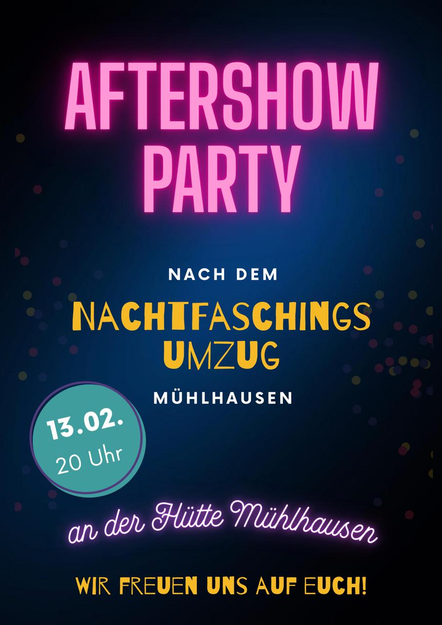Flyer Aftershowparty